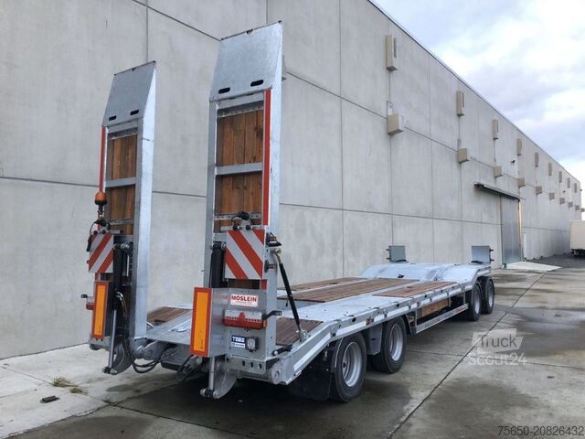 Низькорамний причіп Möslein T 4 VB H1  neuer 4 Achs Tieflader hydraulischen Rampen