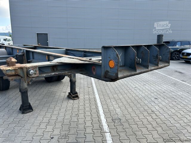 Transporte de contenedores Fruehauf ED 24 / 2 as Blad - Spring / Container 20 FT / ...