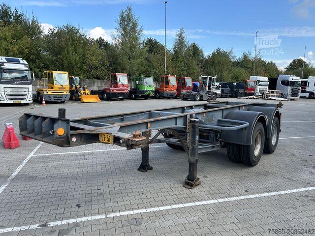 Transporte de contenedores Fruehauf ED 24 / 2 as Blad - Spring / Container 20 FT / ...