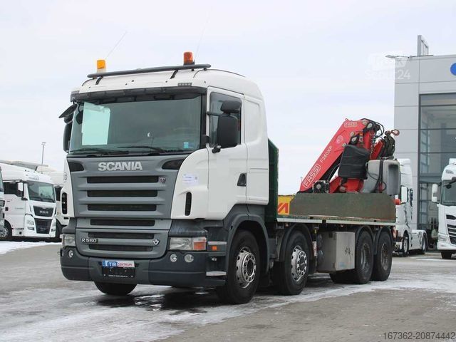 Tovorna dvigalka na tovornjaku SCANIA R 560, FASSI F260XP, AIR SUSPENSIONS, BEACONS