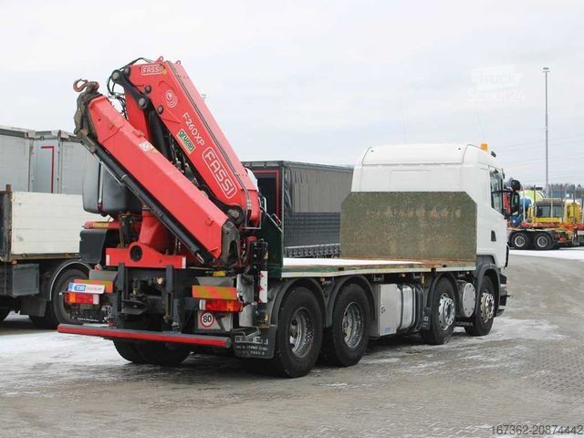 Tovorna dvigalka na tovornjaku SCANIA R 560, FASSI F260XP, AIR SUSPENSIONS, BEACONS