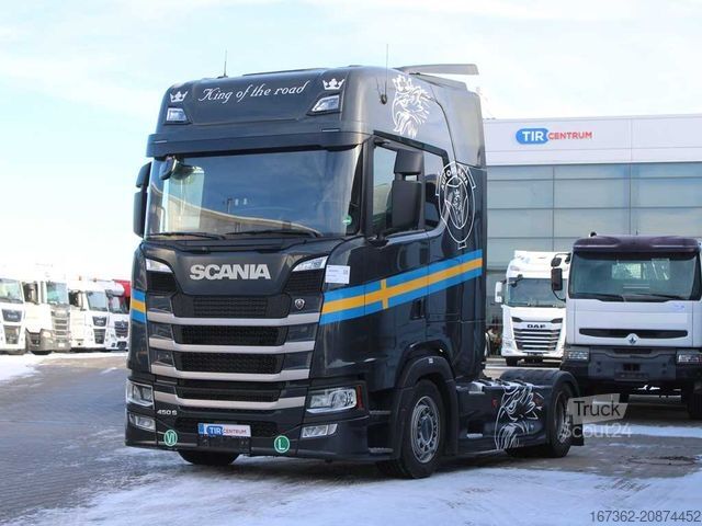 Ciągnik siodłowy typu volume SCANIA S450, RETARDER, NAVIGATION, LOWDECK, EURO 6