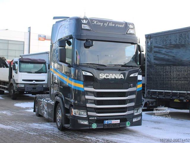 Ciągnik siodłowy typu volume SCANIA S450, RETARDER, NAVIGATION, LOWDECK, EURO 6