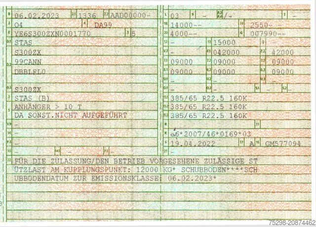 Semirremolque con caja intercambiable STAS S300ZX / 2 Liftachsen