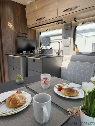 Camping-car semi-intégré EURAMOBIL Profila T 726 EF MBUX FAS 3X MONDIAL PAKETE 4,5t