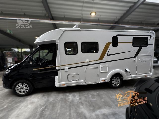 عربة تخييم شبه مدمجة EURAMOBIL Profila T 726 EF 3xMondial Pakete FAS 4,5t. ALDE