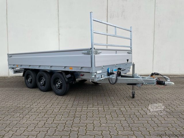 Třístranný sklápěcí přívěs HAPERT Cobalt HM-3, 405x200, 3500kg, Parabelfederung