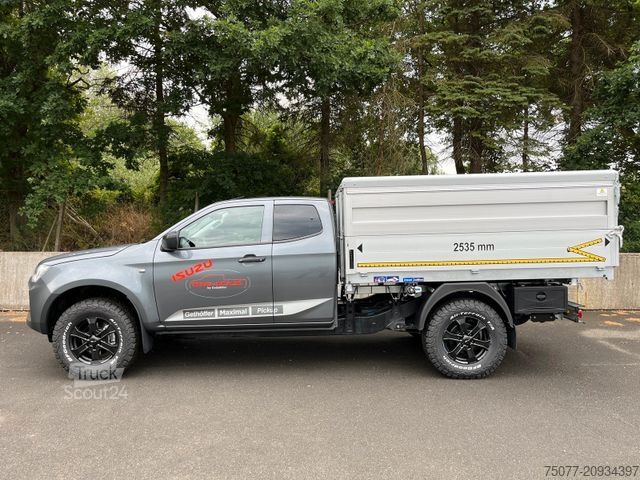 Kravas mikroautobuss ar pašizgāzēju ISUZU D-Max Space Cab L AT BIG-MAX L2+Kipper Schredder