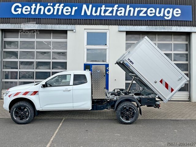 Kravas mikroautobuss ar pašizgāzēju ISUZU D-Max Space Cab LS AT BIG-MAX L2Kipper Schredder