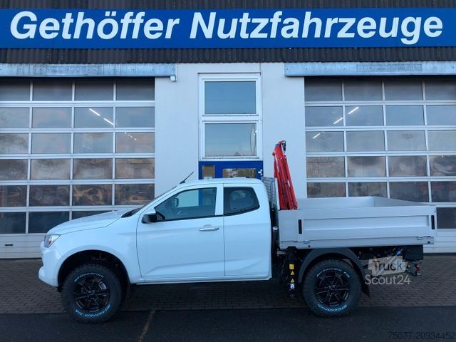 Pick-up skåpbil ISUZU D-Max Space Cab LS AT+Pritsche Kran+ SOFORT+