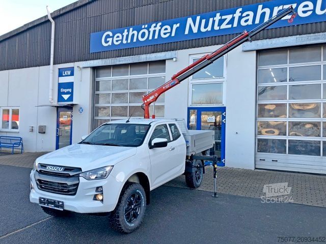 Pick-up skåpbil ISUZU D-Max Space Cab LS AT+Pritsche Kran+ SOFORT+