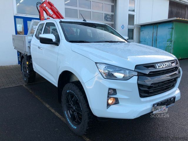 Pick-up skåpbil ISUZU D-Max Space Cab LS AT+Pritsche Kran+ SOFORT+