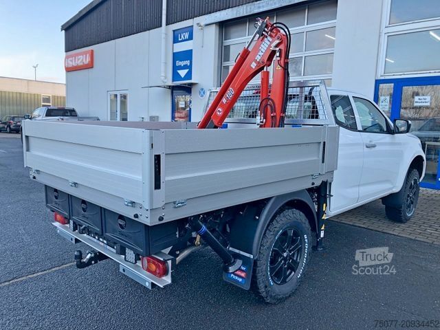 Pick-up skåpbil ISUZU D-Max Space Cab LS AT+Pritsche Kran+ SOFORT+