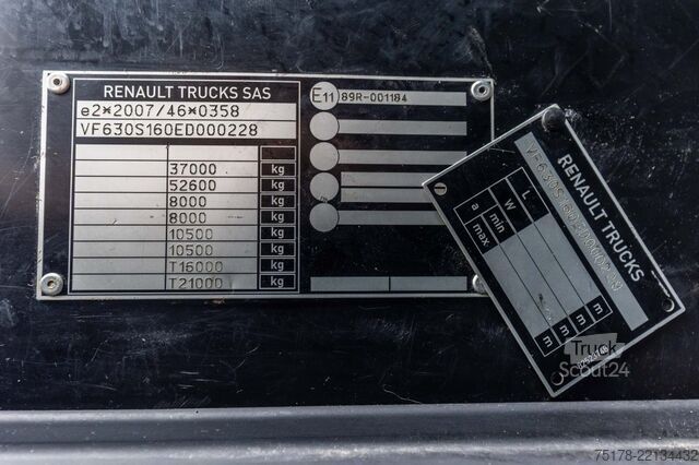 Lasteplattform RENAULT C 380 DXI+Palfinger 26 T/m+5EXT.