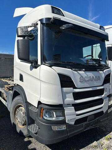 Transport de conteneurs Scania P 500 6x2*4 9 TON FRONT AXLE / RETARDER