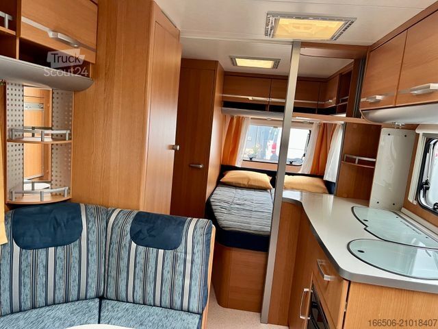 Wohnwagen WILK 450 HTD Mover Vorzelt Markise Festbett