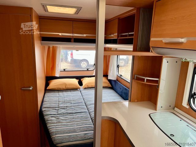 Wohnwagen WILK 450 HTD Mover Vorzelt Markise Festbett