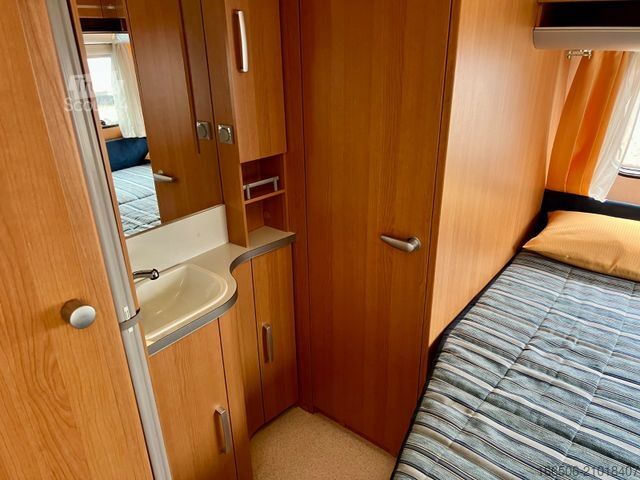 Wohnwagen WILK 450 HTD Mover Vorzelt Markise Festbett