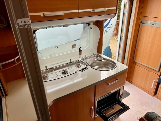 Wohnwagen WILK 450 HTD Mover Vorzelt Markise Festbett