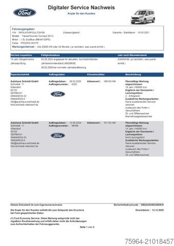 Minibus FORD Grand Tourneo Connect Titanium - AUT - PANO -