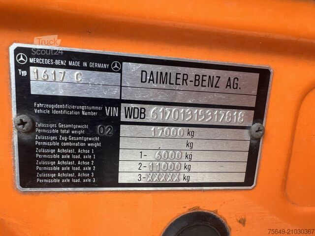 Special purpose truck Mercedes-Benz 1617 C 4x2 1617 C 4x2, Winterdienstausstattung