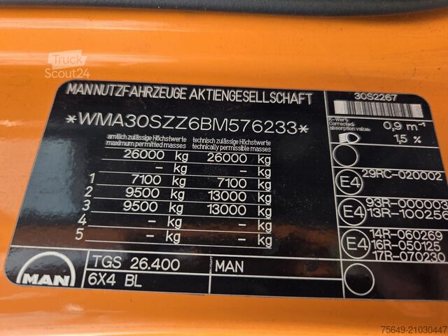 Châssis de camion MAN TGS 26.400 6X4 BL TGS 26.400 6X4 BL
