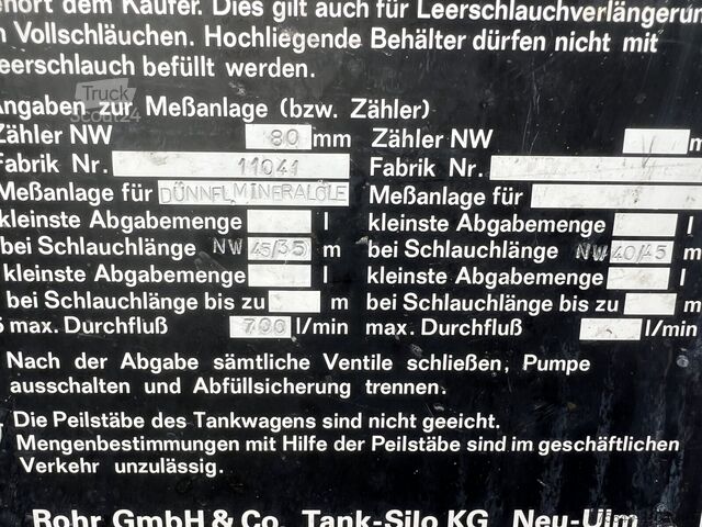 LKW mit Tankaufbau MAN TGA 26.400 6x2-4 BL TGA 26.400 6x2-4 BL, A1, Lenk-/Liftachse, ADR, Kässbohrer Tank ca. 20.820l, 3 Kammern