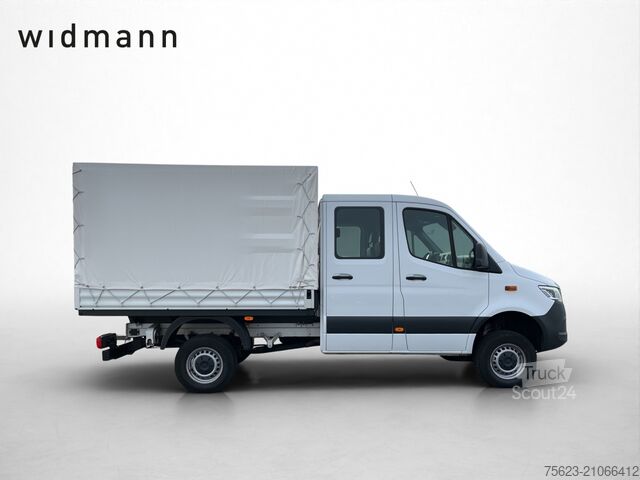 Camion bâché Mercedes-Benz Sprinter 319 CDI 4x4 Doka Pritsche  Klima LED AHK