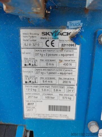 Ψαλίδι ανύψωσης SkyJack SJIII 3219