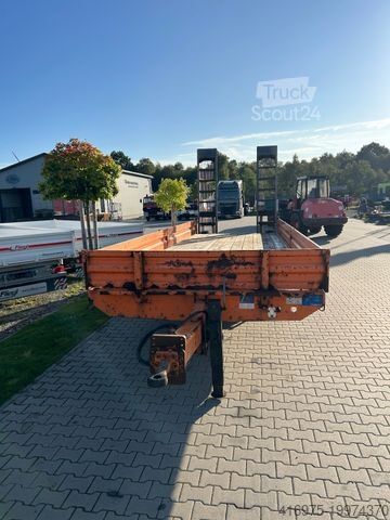 Dieplader oplegger MÜLLER-MITTELTAL Tandem Tieflader 18to 8,20m LL Gitterrostrampen