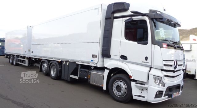 Drankentruck MERCEDES-BENZ 2545 Actros*7,7 m Schwenkwand*NLA*LBW*kpl. Zug