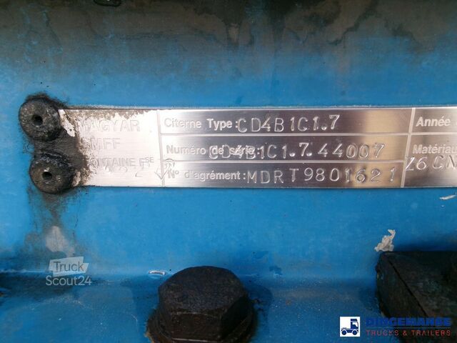 Резервоар Magyar Chemical tank inox L4BH 34 m3 / 1 comp