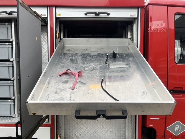Man LE 180 C motorspuitaanhangwagen automaat, materiaalwagen met aggregaat, gereedschapskisten en ve Man LE 180 C Motorspuitaanhanger Automaat Matriaalw...