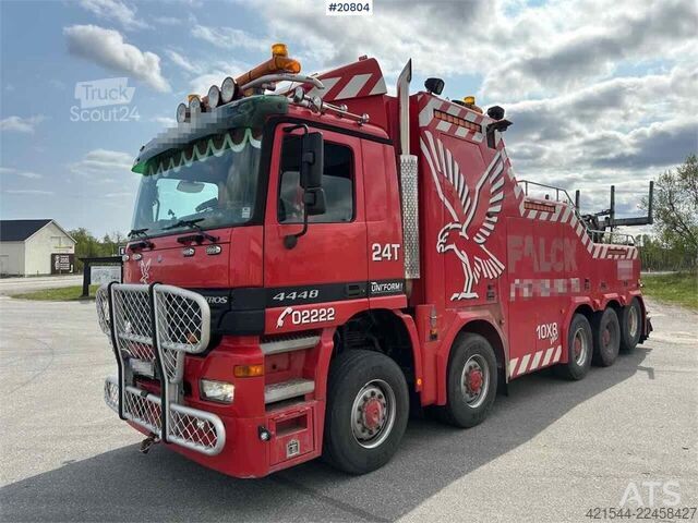 Véhicule de dépannage Mercedes-Benz Actros 4448 8x8 heavy hauler w/ SWS body and low m