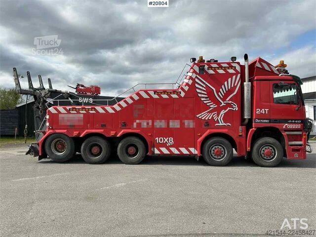 Véhicule de dépannage Mercedes-Benz Actros 4448 8x8 heavy hauler w/ SWS body and low m
