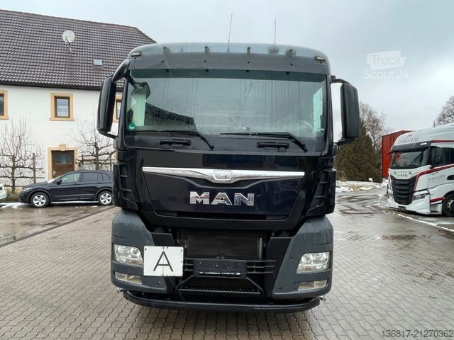 Camion benne à bras amovible MAN TGX 26.440 LL Abroller Meiller RK20.67 Lenk Reta