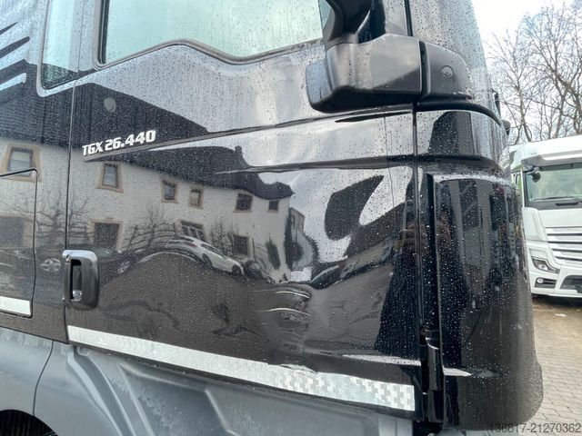 Camion benne à bras amovible MAN TGX 26.440 LL Abroller Meiller RK20.67 Lenk Reta