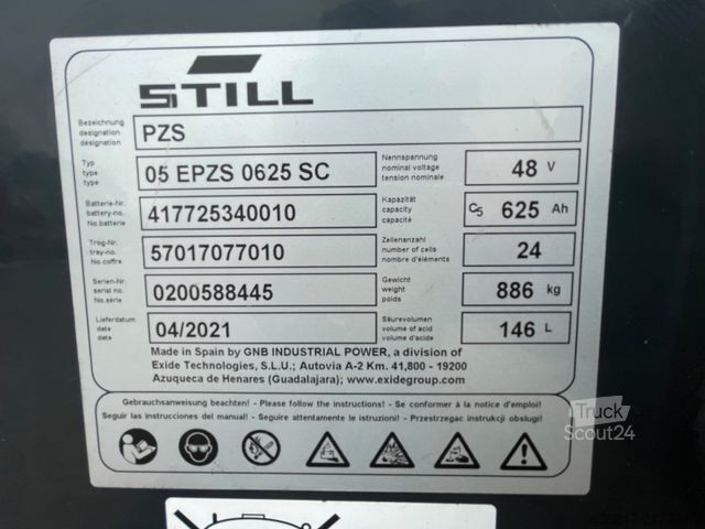 Front loader forklift STILL RX 20-16 Elektro Duplex Seitensch. Freibhub