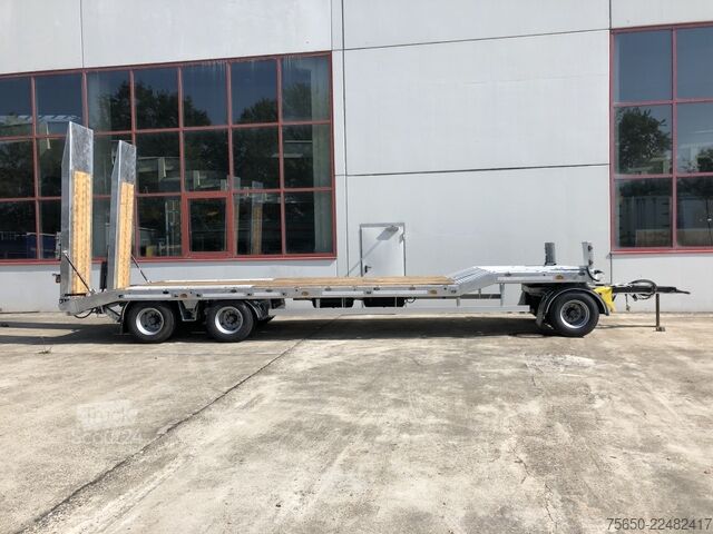Dieplader oplegger Möslein T 3-6,60 VB  3 Achs Tieflader- Anhänger, Luftgefedert, Verbreiterung