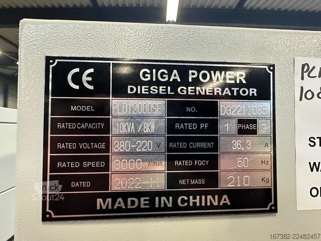 щебень Giga power PLD12000SE 10 kVA silent generator