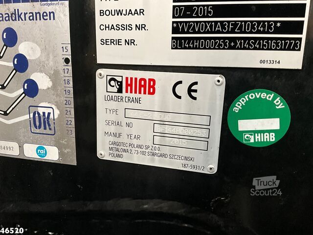 Kampókaros rendszer Volvo FE 250 Euro 6 Hiab 14 Tonmeter laadkraan Just 1...