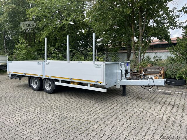 Otwarta przyczepa Möslein THT 11- G 7,2  Tandem- Pritschenanhänger- Tieflader