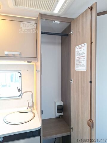 Half-integraal camper CARADO pro+ T 135 Hubbett, Safety-Paket, TV-Paket