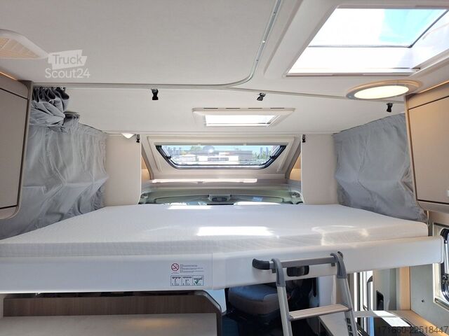 Half-integraal camper CARADO pro+ T 135 Hubbett, Safety-Paket, TV-Paket