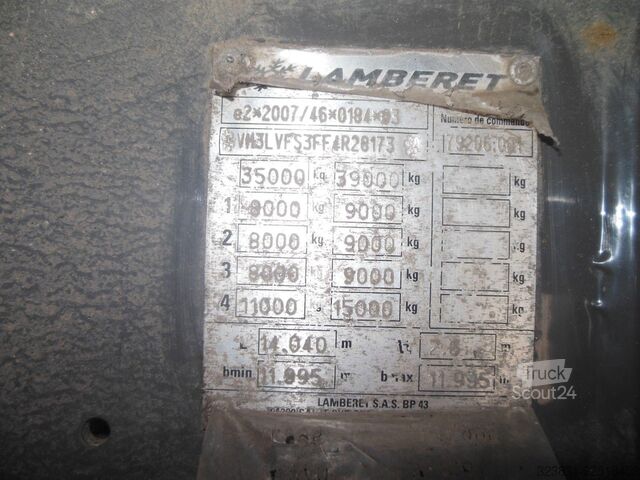 Rashladna poluprikolica LAMBERET LVFS 3,CARRIER VECTOR 1350,SAF,LIFT ACHSE,TOP!!!