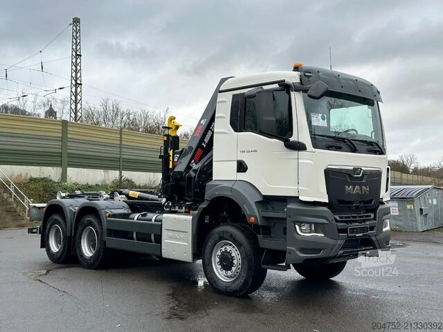 Hakenarmsystem MAN TGS 33.440 MAN TGS 33.440 6x6 BB Abrollkipper+K...