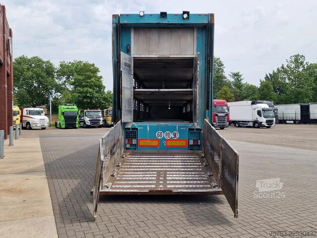 Karjan kuljetus Lecitrailer Guiton livestock trailer 3 deck - Loadlift - St...