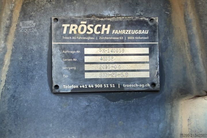 Camião porta-contentores de gancho Scania G450 CB 8x4 Trösch / Swiss-Vehicle