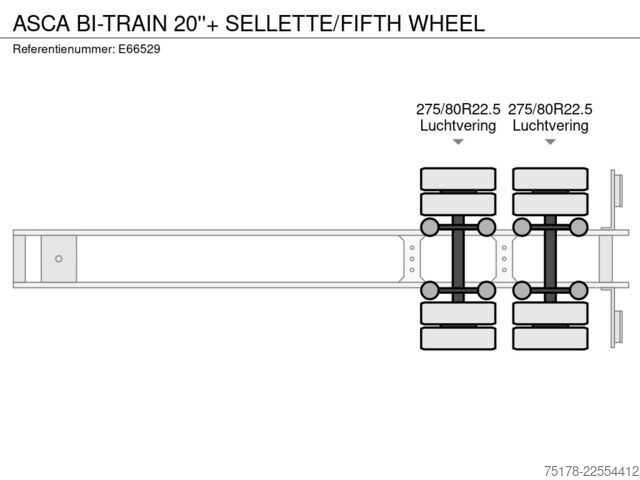 Sistemul BDF ASCA BI-TRAIN 20''+ SELLETTE/FIFTH WHEEL