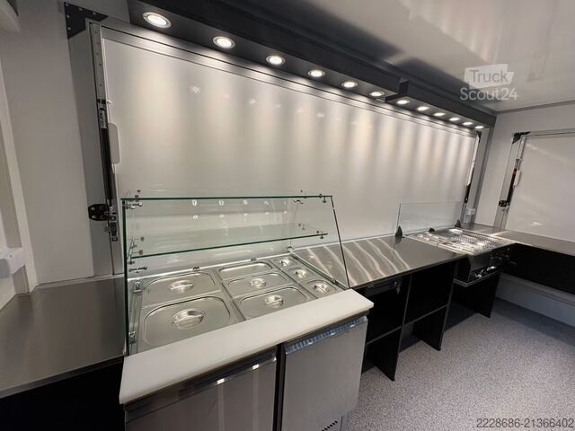 Tirdzniecības piekabe Imbissanhänger, Imbisswagen Foodtruck sofort verfügbar, Finanzierung möglich